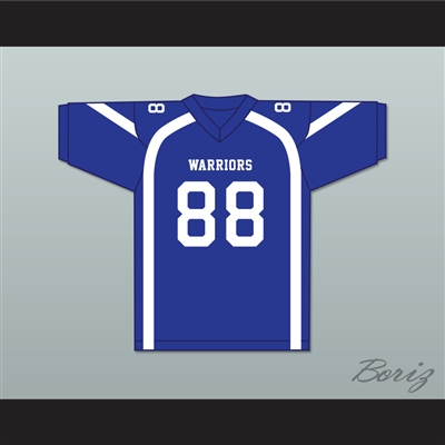 Jason Hardy 88 Liberty Christian School Warriors Blue Football Jersey