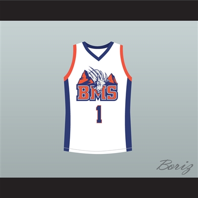 Harmon Tedesco 1 Blue Mountain State Goats Basketball Jersey