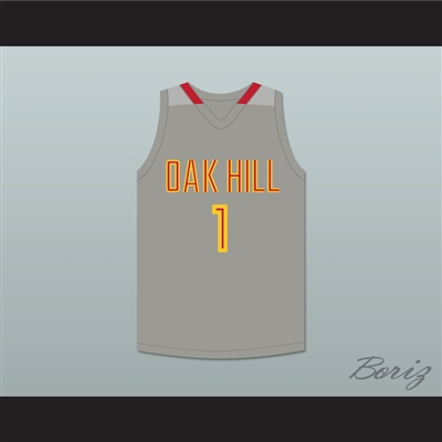 Harry Giles 1 Oak Hill Academy Gray Basketball Jersey