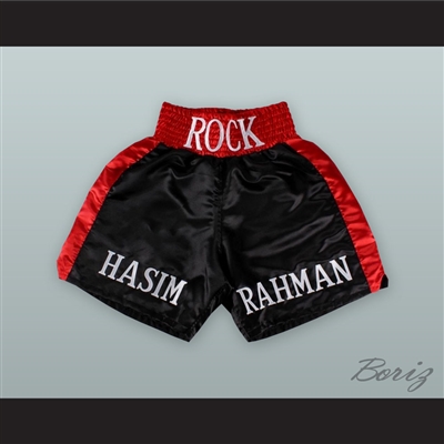 Hasim 'The Rock' Rahman Black and Red Boxing Shorts