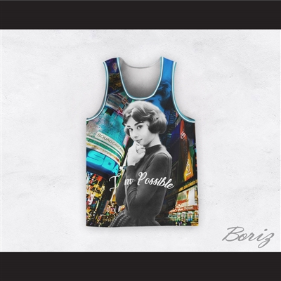 Audrey Hepburn 04 I'm Possible Intersection Design Basketball Jersey