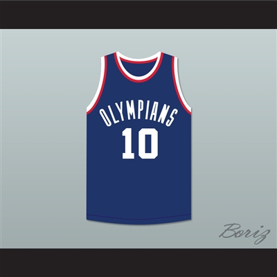 Kleggie Hermsen 10 Indianapolis Olympians Blue Basketball Jersey