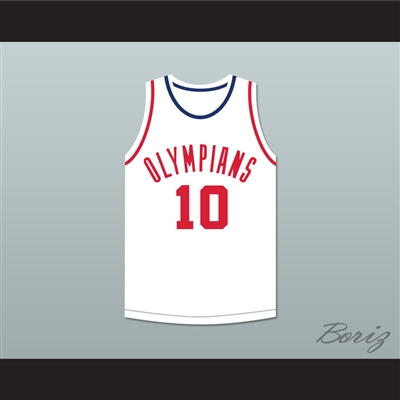 Kleggie Hermsen 10 Indianapolis Olympians White Basketball Jersey