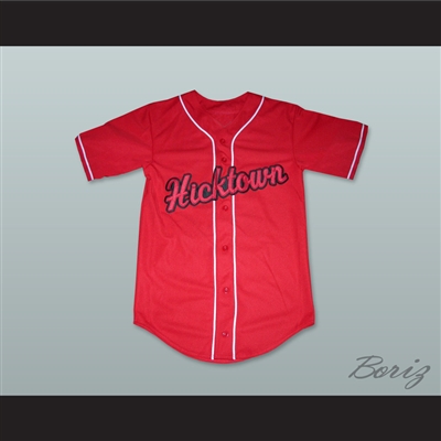 Hicktown 12 Red Baseball Jersey