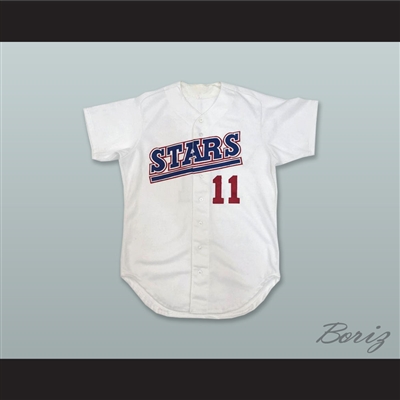 Hilo Stars 11 Hawaii White Baseball Jersey