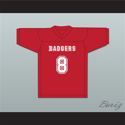 Hodges 8 Putnam Badgers High School Red Football Jersey The Turkey Bowl