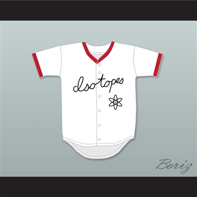 Homer Simpson 20 Springfield Isotopes Button Down Baseball Jersey