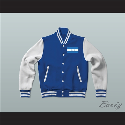 Honduras Varsity Letterman Jacket-Style Sweatshirt