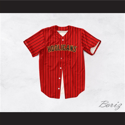 Hooligans 24K Dark Red Baseball Jersey