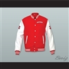 Huey Hewitt 2 Hamilton Mustangs Red Wool and White Lab Leather Varsity Letterman Jacket