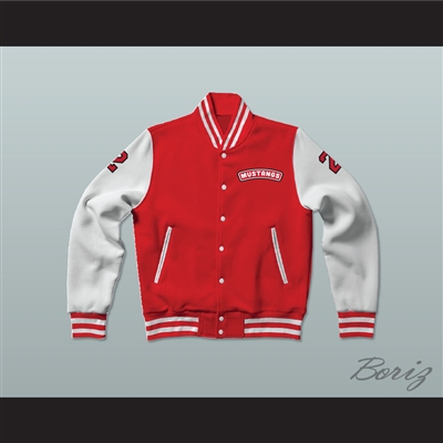 Huey Hewitt 2 Hamilton Mustangs Varsity Letterman Jacket-Style Sweatshirt