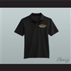 Ricky Bobby Hugalo's Pizza Logo 2 Black Polo Shirt