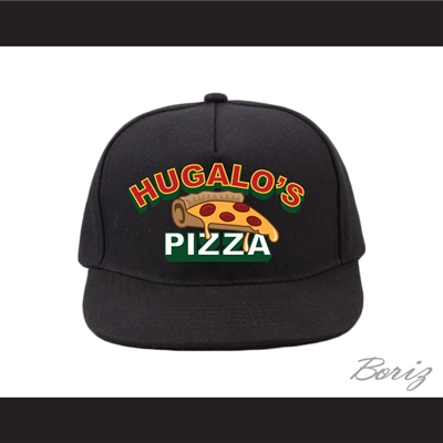 Ricky Bobby Hugalo's Pizza Logo 4 Black Baseball Hat