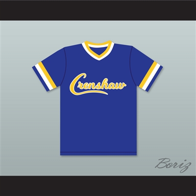 Nipsey Hussle 33 Crenshaw High School Blue Baseball Jersey
