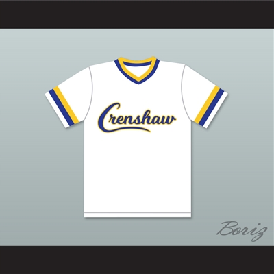 Nipsey Hussle 33 Crenshaw High School White Baseball Jersey