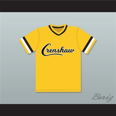 Nipsey Hussle 33 Crenshaw High School Yellow Baseball Jersey