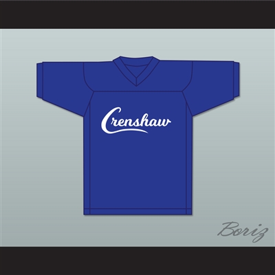 Nipsey Hussle 33 Crenshaw Blue Football Jersey