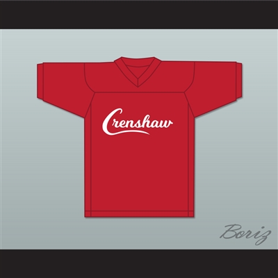 Nipsey Hussle 33 Crenshaw Red Football Jersey