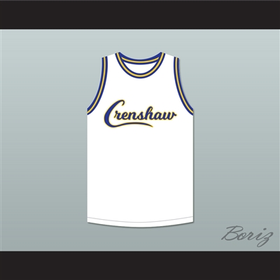 Nipsey Hussle 33 Crenshaw White Basketball Jersey