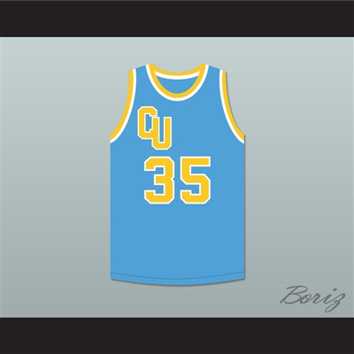 Leroy "Hustler" Monroe 35 Cadwallader University Light Blue Basketball Jersey Fast Break