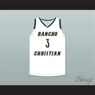 Isaiah Mobley 3 Rancho Christian School Eagles White Basketball Jersey 1