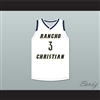 Isaiah Mobley 3 Rancho Christian School Eagles White Basketball Jersey 2