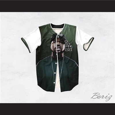 Ice Cube 15 Green Los Angeles Baseball Jersey
