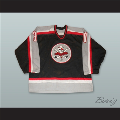 Ice Pirates 30 Black Hockey Jersey