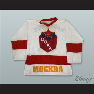 Igor Larionov 11 CSKA Moscow White Hockey Jersey