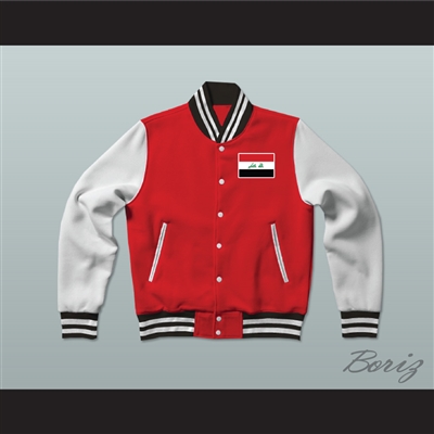 Iraq Varsity Letterman Jacket-Style Sweatshirt
