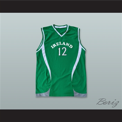 Ireland National Team 12 Green Basketball Jersey