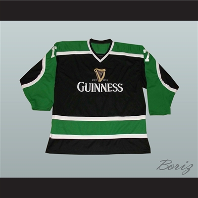 Irish Stout Beer Hockey Jersey March 17 St. Patrick's Day