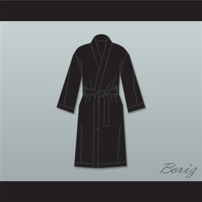 Iron Mike Tyson Black Satin Full Boxing Robe