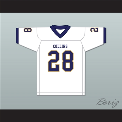 Isaiah Spiller 28 Klein Collins High School Tigers White Football Jersey 1