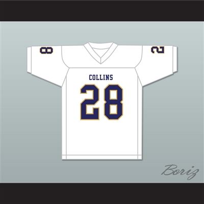 Isaiah Spiller 28 Klein Collins High School Tigers White Football Jersey 3