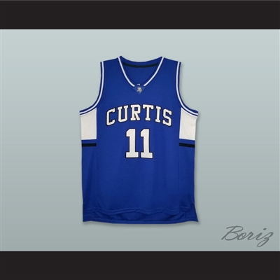 Isaiah Thomas 11 Curtis Senior High School Vikings Blue Basketball Jersey