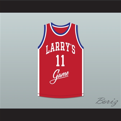 Isiah Thomas 11 Larry's Game Red Basketball Jersey 1988 Charity Event