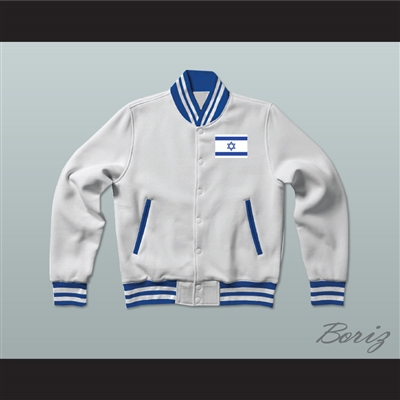 Israel Varsity Letterman Jacket-Style Sweatshirt