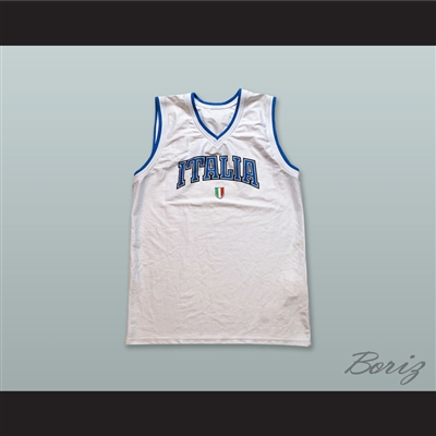 Italia White Basketball Jersey