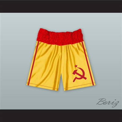 Ivan Drago USSR Yellow Boxing Shorts Rocky IV