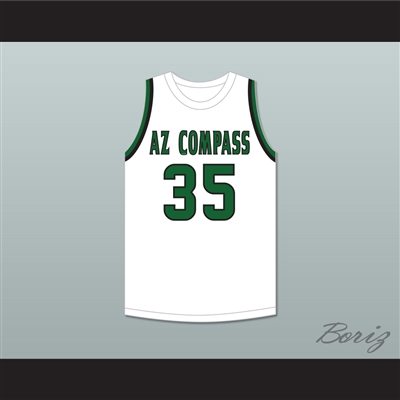 Jabari Walker 35 AZ Compass Prep Dragons White Basketball Jersey 1