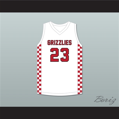 Jaylin Williams 23 Northside High School Grizzlies White Basketball Jersey 1