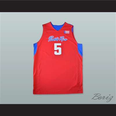 J.J. Barea 5 Puerto Rico Basketball Jersey