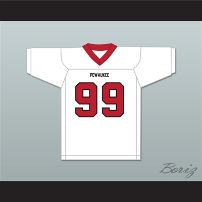 JJ Watt 99 Pewaukee High School Pirates White Football Jersey