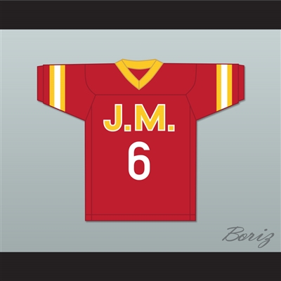 Biggie Smalls 'Poppa' 6 Junior M.A.F.I.A. Red Football Jersey