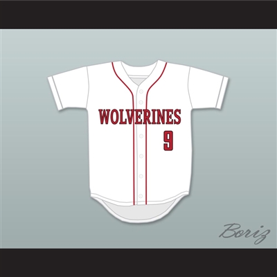 Jack Flaherty 9 Harvard-Westlake School Wolverines White Baseball Jersey 4