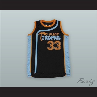 Jackie Moon 33 Flint Tropics Black Basketball Jersey