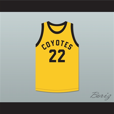 Phil Jackson 22 Williston High School Coyotes Yellow Basketball Jersey