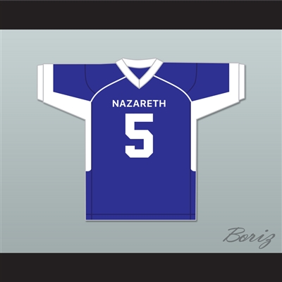 Jahan Dotson 5 Nazareth Area High School Blue Eagles Blue Football Jersey 2