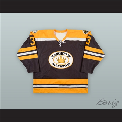 Jake Muzzin 3 Manchester Monarchs Black Hockey Jersey